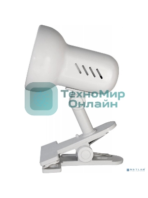 Лампа настольная Camelion H-035 С01 60Вт 220В белый метал.