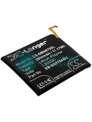 Аккумулятор CameronSino CS-SMN970SL EB-BN970ABU для Samsung Galaxy Note 10 3.85V, 2900mAh, 11.17Wh