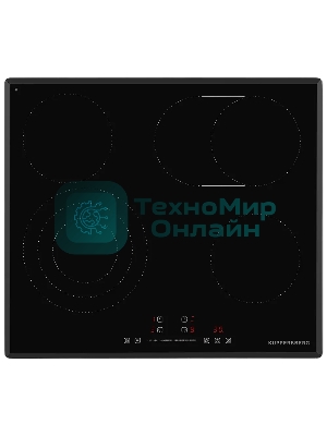 Встраиваемые электрические панели Kuppersberg ECS 639 F Электрическая независимая варочная панель, стеклокерамика KANGER, ширина 60 см, 4 зоны ускоренного нагрева HI-Light, управление электронное сенсорное/слайдер, 5 цифровых дисплев, 9 уровней мощности, автомаическое отключение, защита от детей/блокировка панели управления, индикаторы остаточного тепла, таймер, Stop & Go, черный