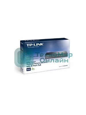Коммутатор TP-Link SMB TL-SG1008P Коммутатор 8-port Gigabit Switch с 4 портами РоЕ
