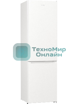 Холодильник Gorenje NRK6201PW4 белый двухкамерный 235/96л морозилка снизу, No Frost