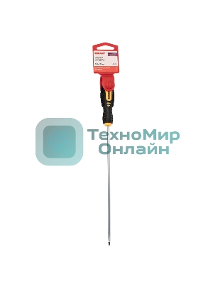 Отвертка шлицевая Rexant SL 4х200 мм, двухкомпонентная рукоятка