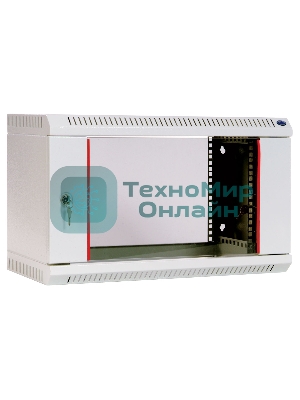 Шкаф телеком. настен, 6U, 600x650 дверь стекло (ШРН-6.650) (1 коробка)