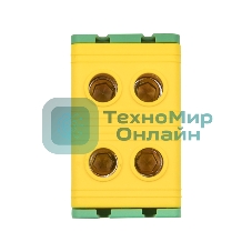 Клемма силовая вводная двойная КСВ 16-50 желто-зеленая EKF PROxima plc-kvs2-16-50-y-green EKF