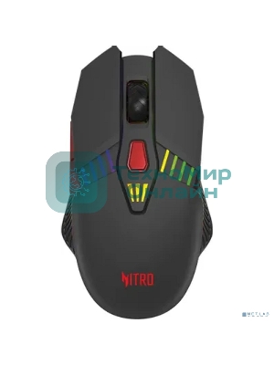 Мышь беспроводная Acer Nitro OMR305 черный, 3200 dpi, радиоканал, Bluetooth, USB, кнопки - 8
