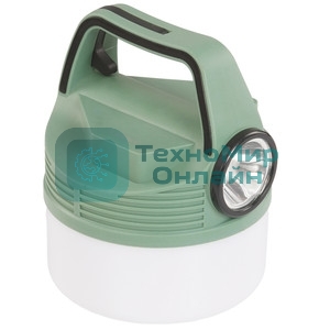 Фонарь аккумуляторный кемпинговый походный 16Вт SMD LED+3Вт LED Li-ion 18650 2400мА.ч Power-bank корпус ABS-пластик индикатор уровня заряда USB-шнур складной крючок для подвешивания матов. рассеив. КОСМОС KOC616Lit