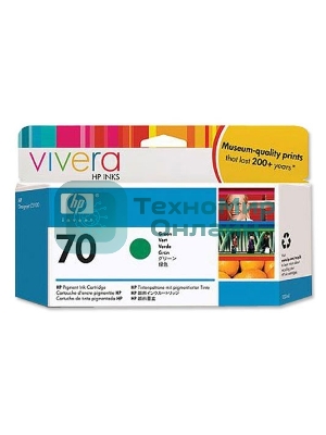 Картридж струйный HP №70 C9457A зеленый для HP DJ Z2100/Z3100 (130мл)