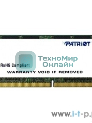 Оперативная память Patriot, DDR4, 16GB (1x16 GB), 2400 MHz, CL17, SO-DIMM