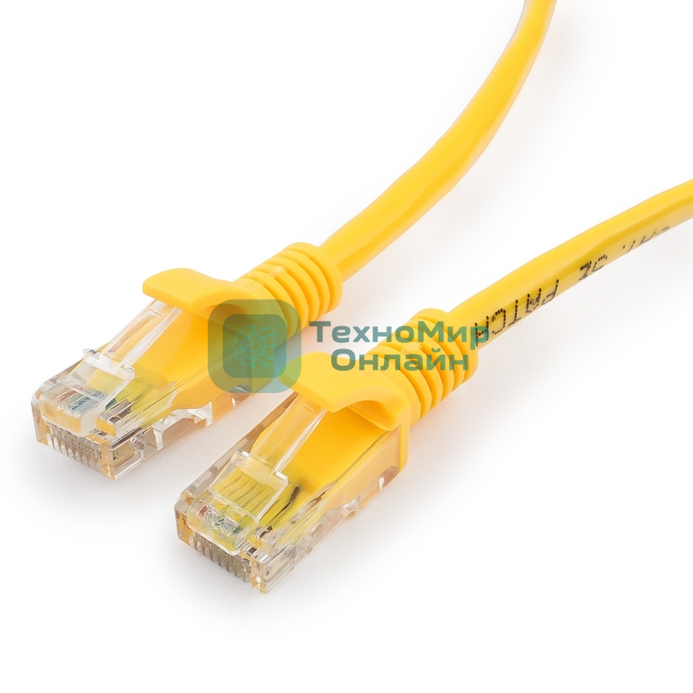 Патч-корд UTP Cablexpert PP12-30M/Y cat.5e, 30м, литой, многожильный, желтый