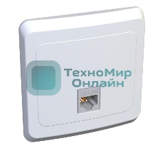 Розетка компьютерная 1-м СП Этюд RJ45 бел. SchE KOMC-001B