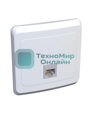 Розетка компьютерная 1-м СП Этюд RJ45 бел. SchE KOMC-001B