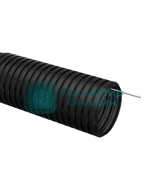 Труба гофрированная IEK (CTG20-20-K02-100-1) ПНД d 20 с зондом (100 м) IEK черный 403085
