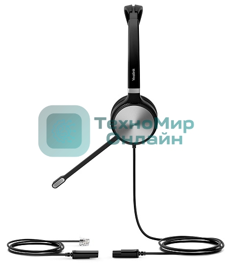 Гарнитура проводная YEALINK YHS36 Dual Дуо, Проводная, HD звук, QD, RJ9, шт
