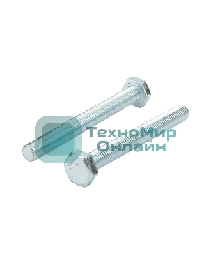 Болт шестигранный Kranz DIN 933, 10х90, короб (10 шт./уп.)