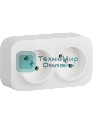 Блок розеток Quteo с предварительным подключением 2x2К без шторок, 16A, 250 В, IP 20, Слон. кость