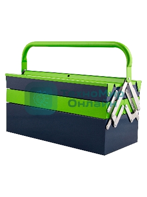 Ящик для инструмента Сибртех 430х200х200 мм, пять секций, металлический