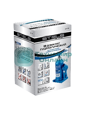 Домкрат гидравлический бутылочный телескопический Stels 6 т, h подъема 190-480 мм