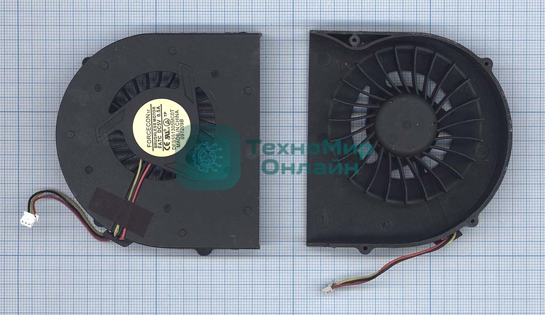 Вентилятор (кулер) для ноутбука MSI GT627 GT628 GT640 GX620 GX627 GX640