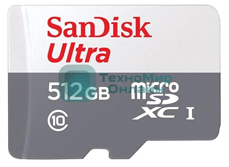 Флеш карта SANDISK MICRO SDXC 512Gb UHS-I SDSQUNR-512G-GN3MN