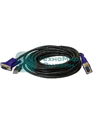 Кабель KVM ORIGO OKVMCU3/A1A с разъемами VGA и USB, 3 м