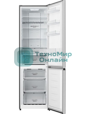 Холодильник Gorenje NRK620FAXL4 серый двухкамерный 238/86л морозилка снизу, No Frost