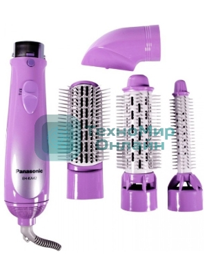 Фен-щётка Panasonic EH-KA42-V865 фиолетовый/серый, 600 Вт, 25/40 мм