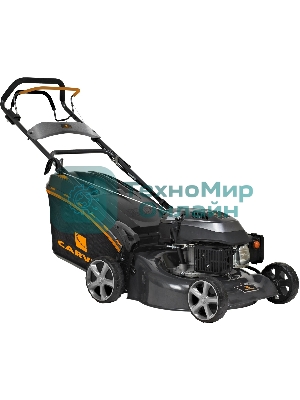Газонокосилка CARVER LMG-2646DM бенз., 2.6 кВт, ш-46см кол. 7''/8'' травосб.65л мульч. самоходн.