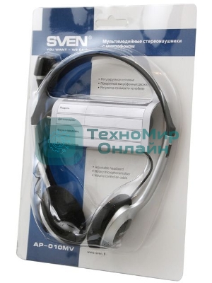 Гарнитура проводная SVEN AP-010MV с микрофоном