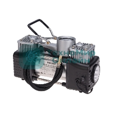 Компрессор поршневой автомобильный Rexant усиленный двухпоршневой с цифровым манометром и функцией автостоп (60л/мин, 10 АТМ)