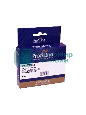 Картридж струйный ProfiLine PL-T1302 для принтеров Epson Stylus SX525WD/SX535WD/SX620/Office B42WD/BX525/BX535/BX625FWD/BX635FWD/BX925/BX935/WorkForce 525/630/3010/3520DWF/3530/3540/7015/7515/7525 с чернилами Cyan 10,1 мл