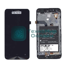 Дисплей для Asus ZenFone Go ZC500TG черный с рамкой