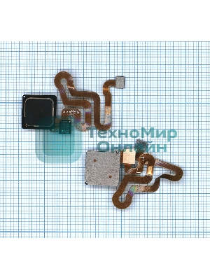 Кнопка HOME в сборе с механизмом и шлейфом для Huawei P9 Lite/G9, черная