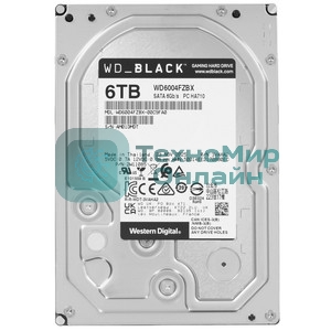 Жесткий диск WD SATA-III 6TB WD6004FZBX Desktop Black (7200rpm) 256Mb 3.5
