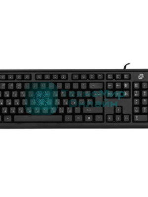 Комплект клавиатура+мышь Oklick S605 проводной, USB, 2400 DPI, чёрный