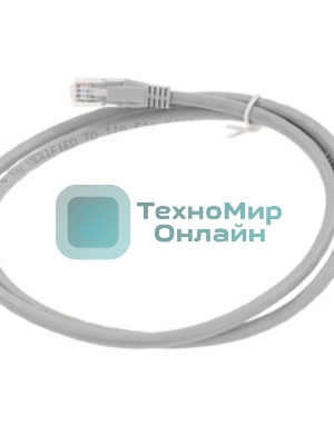 Патч-корд ExeGate UTP-RJ45-RJ45-C6-CU-1M-GY, UTP, cat.6, 1м, медь, серый