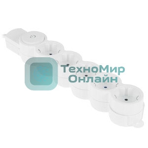 Фильтр сетевой Duwi 32574 1 С/Ф 5 гнезд- 1,5 м - белый