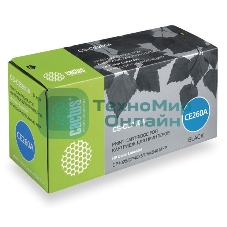 Картридж лазерный Cactus CS-CE260A черный (8500 стр.) для HP Сolor LaserJet CP4025/CP4525/CM4540