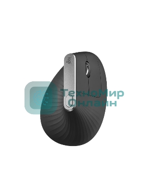 Мышь беспроводная/проводная Logitech MX Vertical графитовый, 4000 dpi, радиоканал, Bluetooth, USB, кнопки - 6