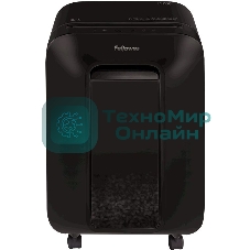 Шредер Fellowes PowerShred LX200 черный (секр.P-4)/перекрестный/12лист./22лтр./скрепки/скобы/пл.карты