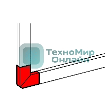Угол плоский 50х80 Leg 010767