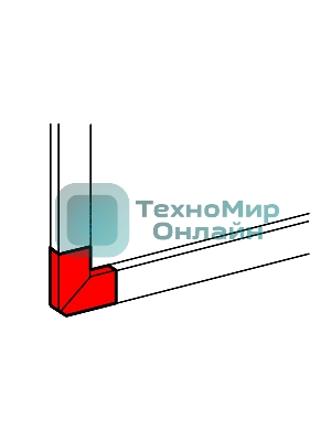 Угол плоский 50х80 Leg 010767
