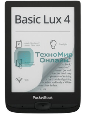 Электронная книга PocketBook 618 Basic Lux Ink черный (PB618-P-WW)