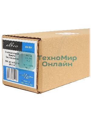 Бумага Albeo InkJet Paper, для плоттеров, универсальная, в рулонах, втулка 50,8 мм, белизна 146%, ширина рулона/длина/плотность (0,914х45,7 м., 90 г/к
