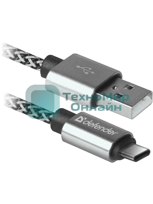 Кабель Defender USB 2.0 TO Type-C 1M белый USB09-03T