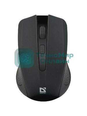 Мышь беспроводная Defender Accura MM-935 черный, 1600 dpi, радиоканал, USB, кнопки - 4