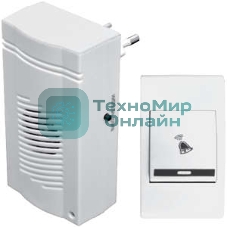 Звонок беспроводной Комфорт 32 мел. 100м блок звонка вставляется в электрич. розетку 220В Тритон КМ-01С