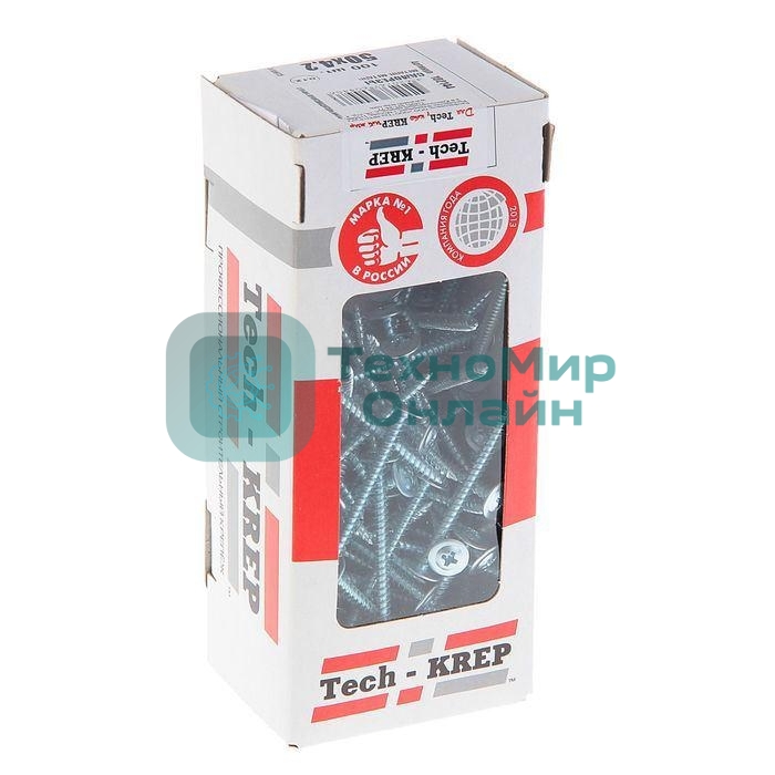 Саморез для тонкого метал. листа со сверлом 4.2х16 (уп. 200 шт) коробка Tech-Krep 102149