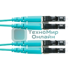 Патч-корд Panduit FX2ELLNLNSNM003 2x50/125 OM3 LC дуплекс-LC дуплекс 3м LSZH аквамарин