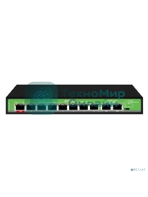 Коммутатор Digma DSP208F-2F-T120 DSP208F-2F-T120 V1 10x100 Мбит/с 8PoE 8PoE+ 1PoE++ 120W неуправляемый