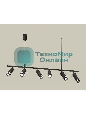 Светильник Ambrella light XB9006150/6 SBK/FR черный песок/белый матовый MR16 GU5.3 (С9006, С6302, A2061, N6236)